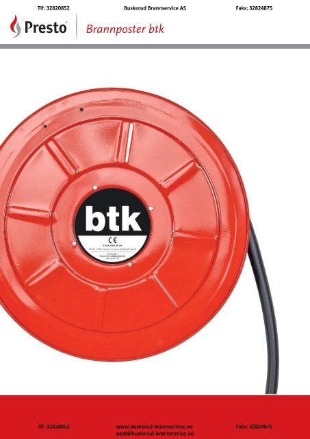 Brannposter btk - Buskerud Brannservice