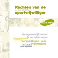 rechten & plichten sportvrijwilliger - Arbeidersvoetbal Kempen