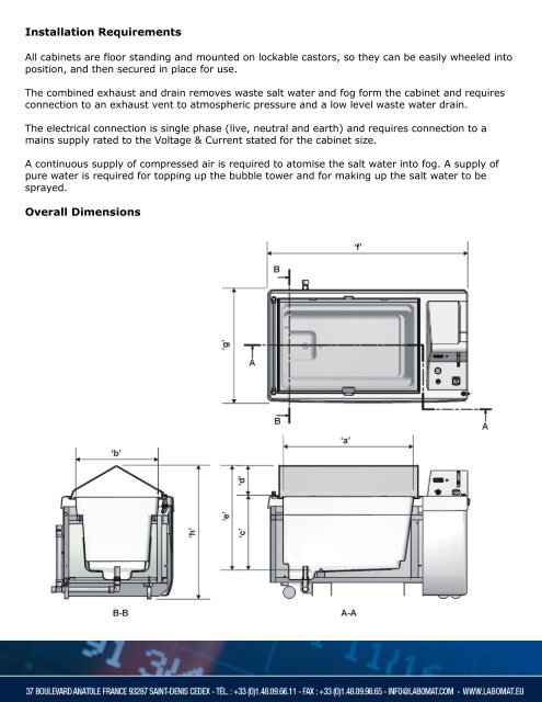 Salt spray corrosion test chambers - Labomat