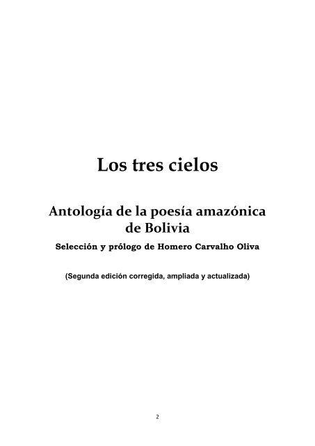 Antologia Amazonica de Bolivia