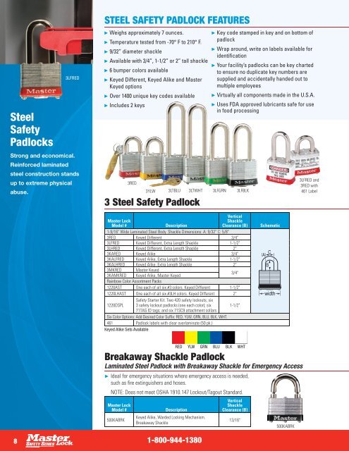 Safety Series Catalogue US Only - Master Lock Safety