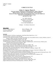 Arthur G. Lipman, Pharm.D. - International Association for Hospice ...