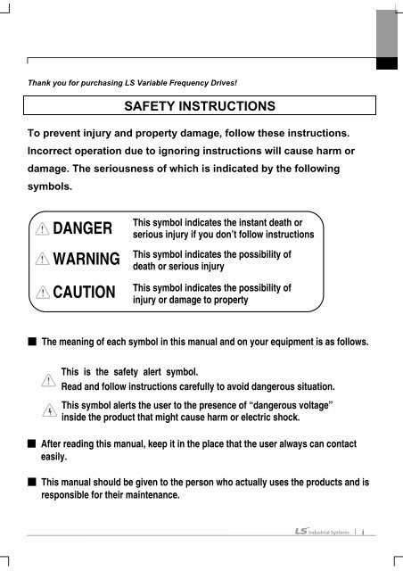 SV-iS7 User Manual - Inverter Drive Supermarket