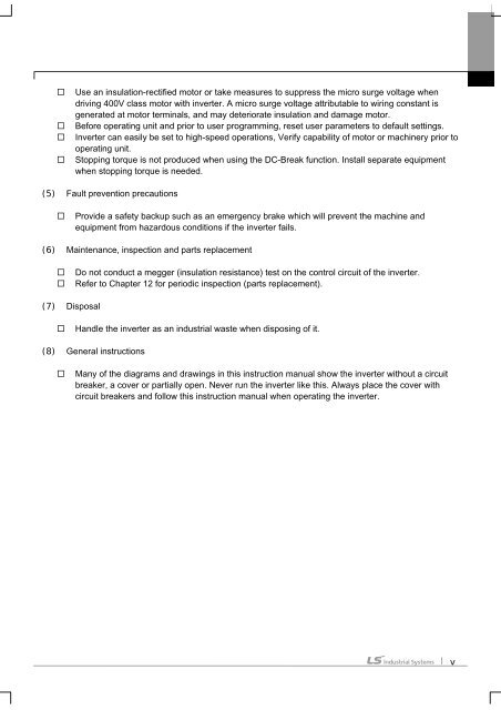 SV-iS7 User Manual - Inverter Drive Supermarket