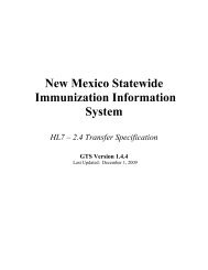 HL7 - 2.4 & Real-time Transfer Specification - New Mexico ...