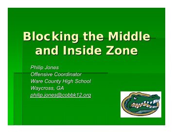 Blocking the Middle and Inside Zone - Glazier Clinics