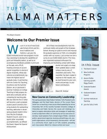 alma matters alma matters - Office of Graduate Studies - Tufts ...