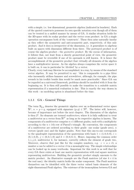 Conformal Geometric Algebra in Stochastic Optimization Problems ...