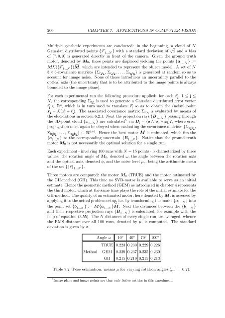 Conformal Geometric Algebra in Stochastic Optimization Problems ...