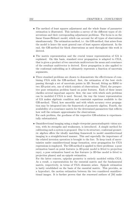 Conformal Geometric Algebra in Stochastic Optimization Problems ...