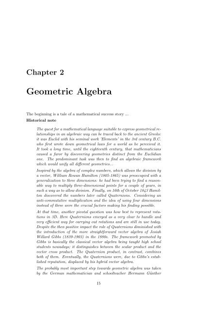 Conformal Geometric Algebra in Stochastic Optimization Problems ...