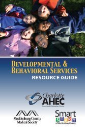 Developmental & Behavioral Services - Mecklenburg County ...