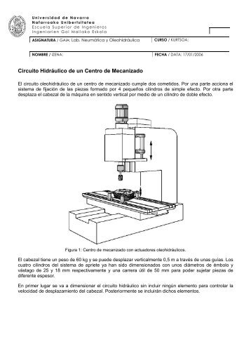 Circuito Hidráulico de un Centro de Mecanizado - Tecnun