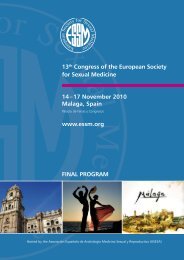 final PrograM 13th Congress of the european society for ... - ESSM