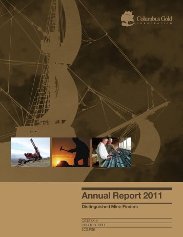 Annual Report 2011 - Columbus Gold Corporation