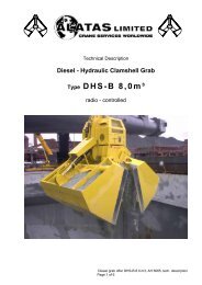 Diesel - Hydraulic Clamshell Grab Type DHS-B 8,0mÂ³