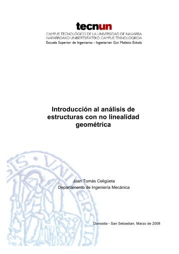 Introducción al análisis no lineal de estructuras