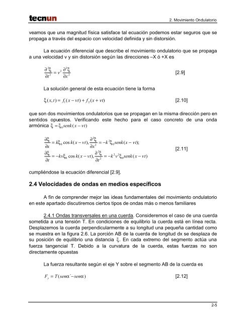 2. movimiento ondulatorio - Tecnun