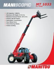 MT 1033 HL Turbo - Coastline Equipment