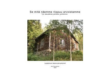 Rakennusinventoinnit - Pohjois-Savon liitto