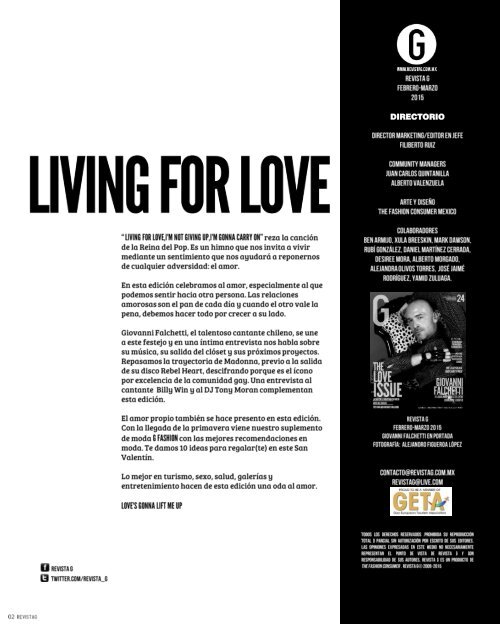 RevistaG México 24-The Love Issue 2015