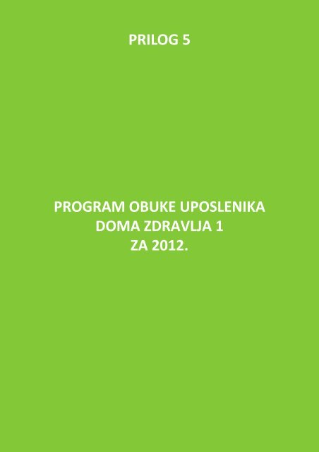 Vodic za izradu Plana upravljanja medicinskim ... - Ekologija.ba