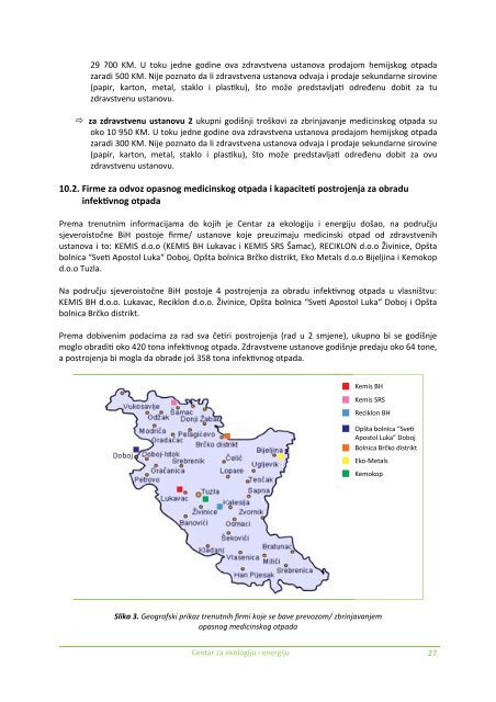 Regionalni plan upravljanja medicinskim otpadom za ... - Ekologija.ba