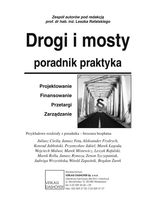 Drogi i mosty poradnik praktyka - Verlag Dashofer