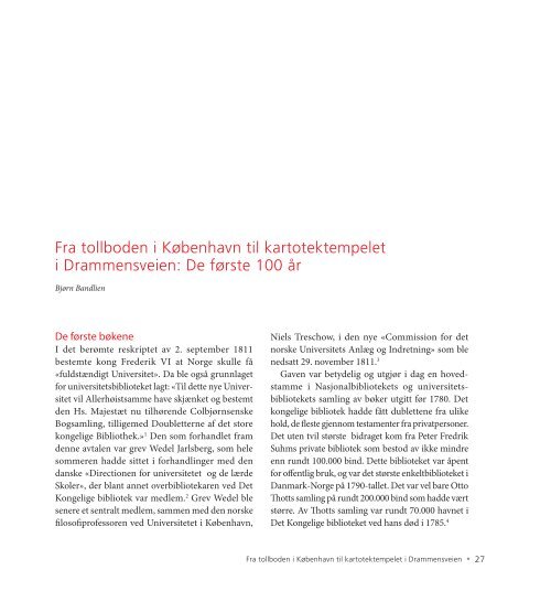 Kunnskap â Samlinger â Mennesker - Universitetsâbiblioteket