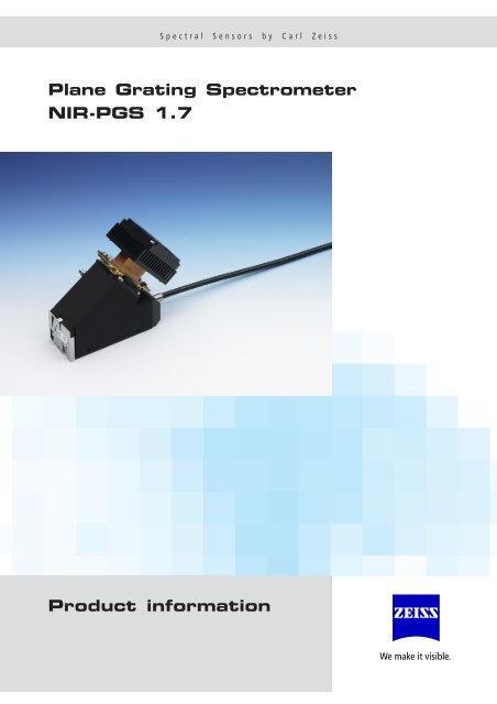 Plane Grating Spectrometer NIR-PGS 1.7 Product ... - Photon Lines