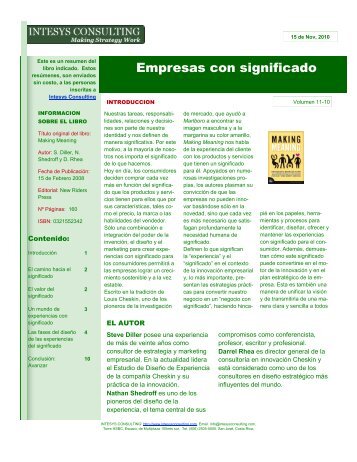 Empresas con significado - INTESYS CONSULTING