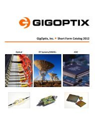 Short Form March 2012 - GigOptix.com