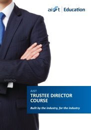 trustee director course - Australian Institute of Superannuation ...