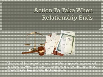 Action To Take When Relationship Ends