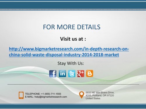 BMR : In-depth Research on China Solid Waste Disposal Industry, 2014-2018