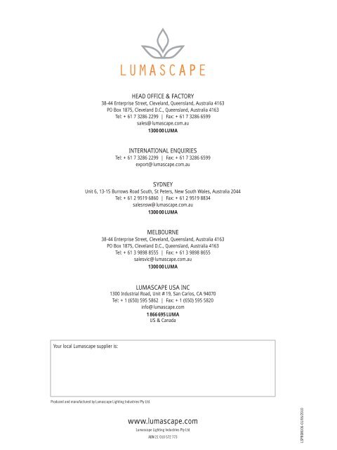 LSPROM106 - LED Catalogue 2010.pdf - Lumascape