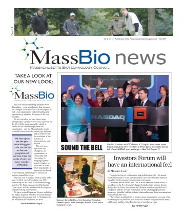 Fall 2009 - Massachusetts Biotechnology Council