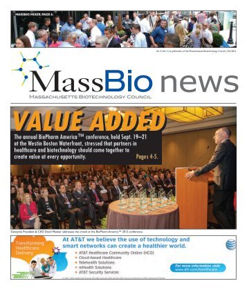 Fall 2012 - Massachusetts Biotechnology Council