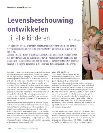 Levensbeschouwing ontwikkelen bij alle kinderen - hjk