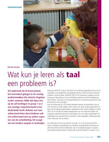 Wat kun je leren als taal een probleem is? - hjk