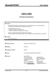 USCLASS Factsheet - Questel - Orbit
