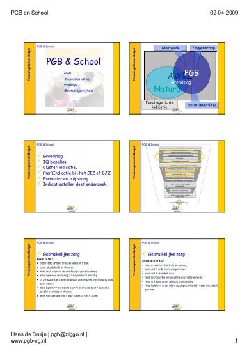 PGB & School - Ouders en Rugzak