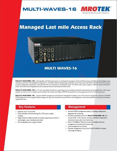 Data Sheet - MRO-TEK