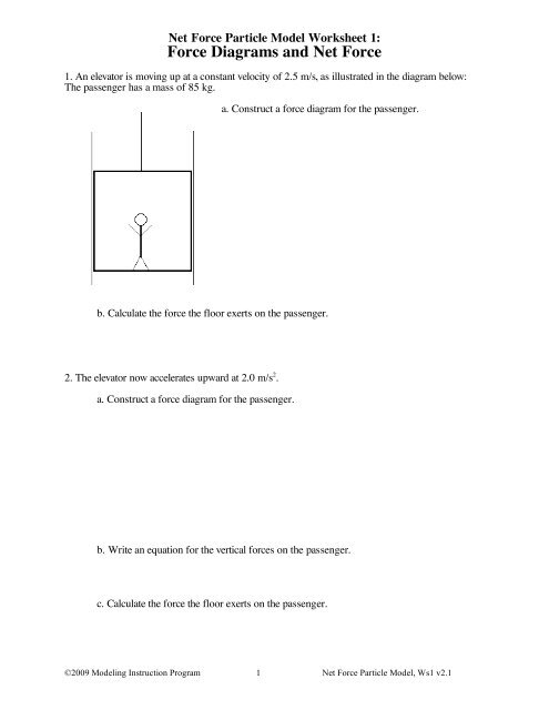 Worksheet 1 - Modeling Physics