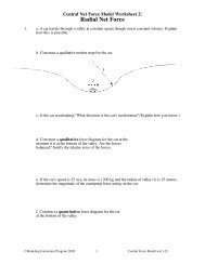 Worksheet 2 - Modeling Physics