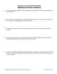Trigonometry Practice Problems Modeling Physics