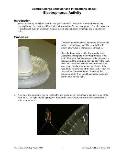 Electrophorus, Conductors and Insulators - Modeling Physics