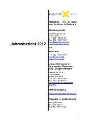 Download Jahresbericht 2012 - Opferhilfe Berlin eV