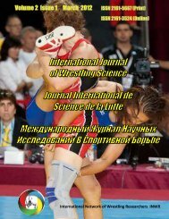 the effect of emotions among different sports ... - INWR Wrestling