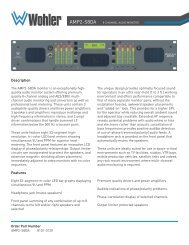 amp2-s8da 8-channel audio monitor - Wohler Technologies